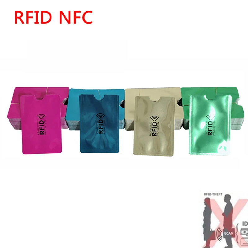 2019 10 шт ID держатель для карт анти-магнитный анти-сканирующий RFID блокирующий чехол