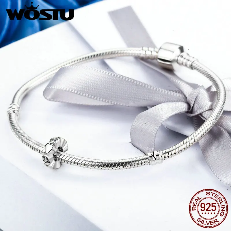 100% 925 пробы серебряный браслет с подвеской в виде глубокого сердца оригинальные
