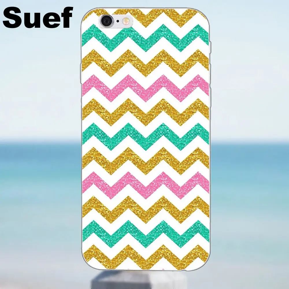 Suef Gold Waves X Black Chevron Teal вырез для iPhone 4 4S 5 5S 5C SE 6 6S 7 8 Plus Galaxy A3 A5 J1 J3 J5 J7 2016 2017 | Мобильные