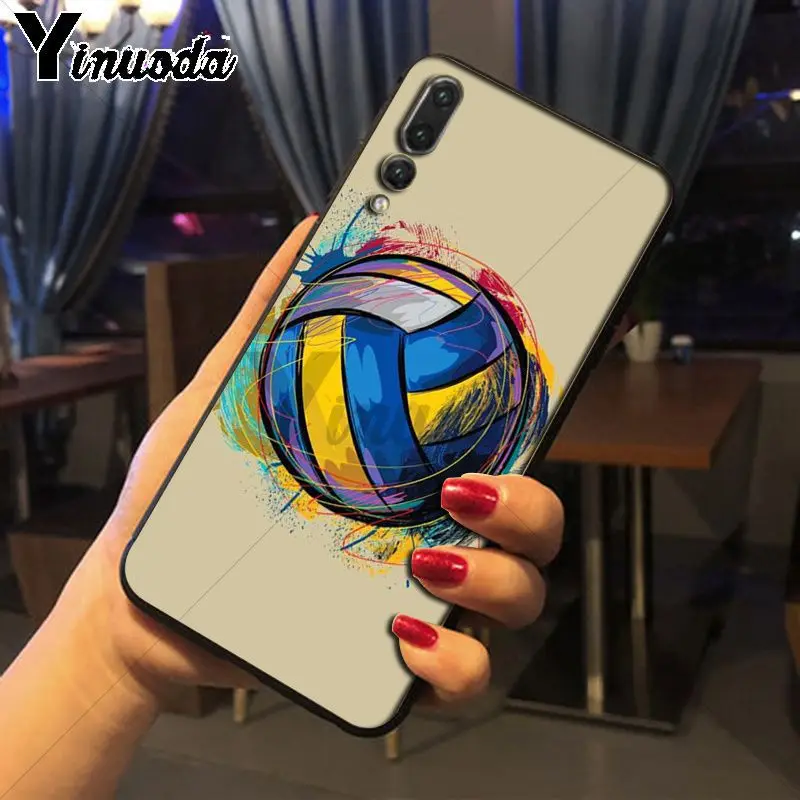 Yinuoda люблю волейбол спорт DIY роскошный защитный корпус телефона для huawei p20 pro p20lite