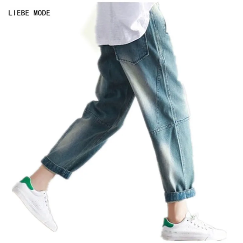 Женские джинсы для женщин в стиле бойфренд повседневные свободные до щиколотки