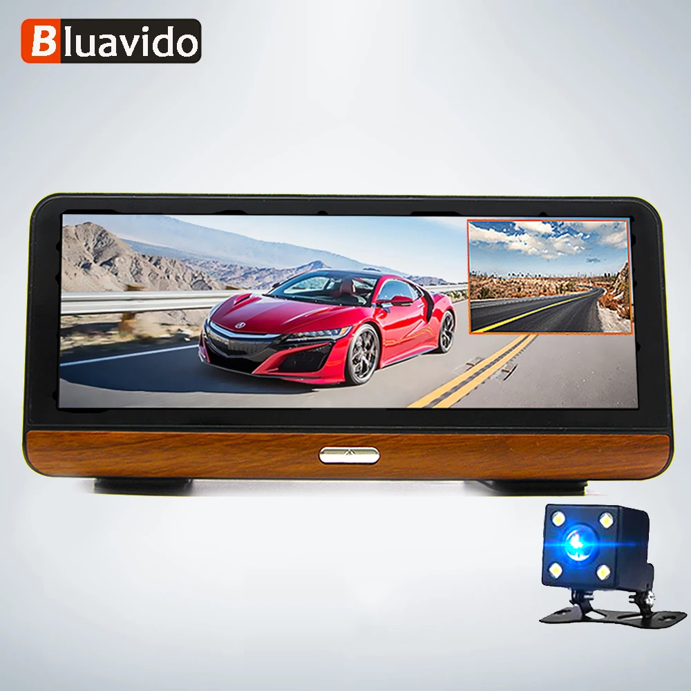 Bluavido " ips 4G ADAS Android Автомобильная камера gps навигация FHD 1080P Автомобильный видеорегистратор DVR ночное видение WiFi монитор