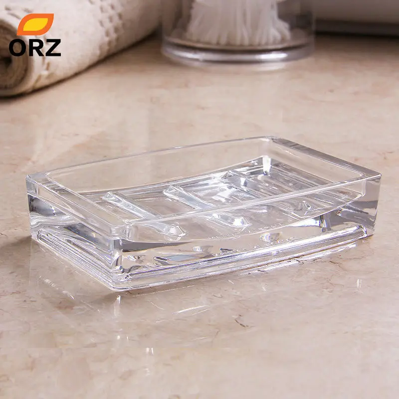 ORZ акриловая мыльница для ванной кухни элегантная подставка лица хранения основа