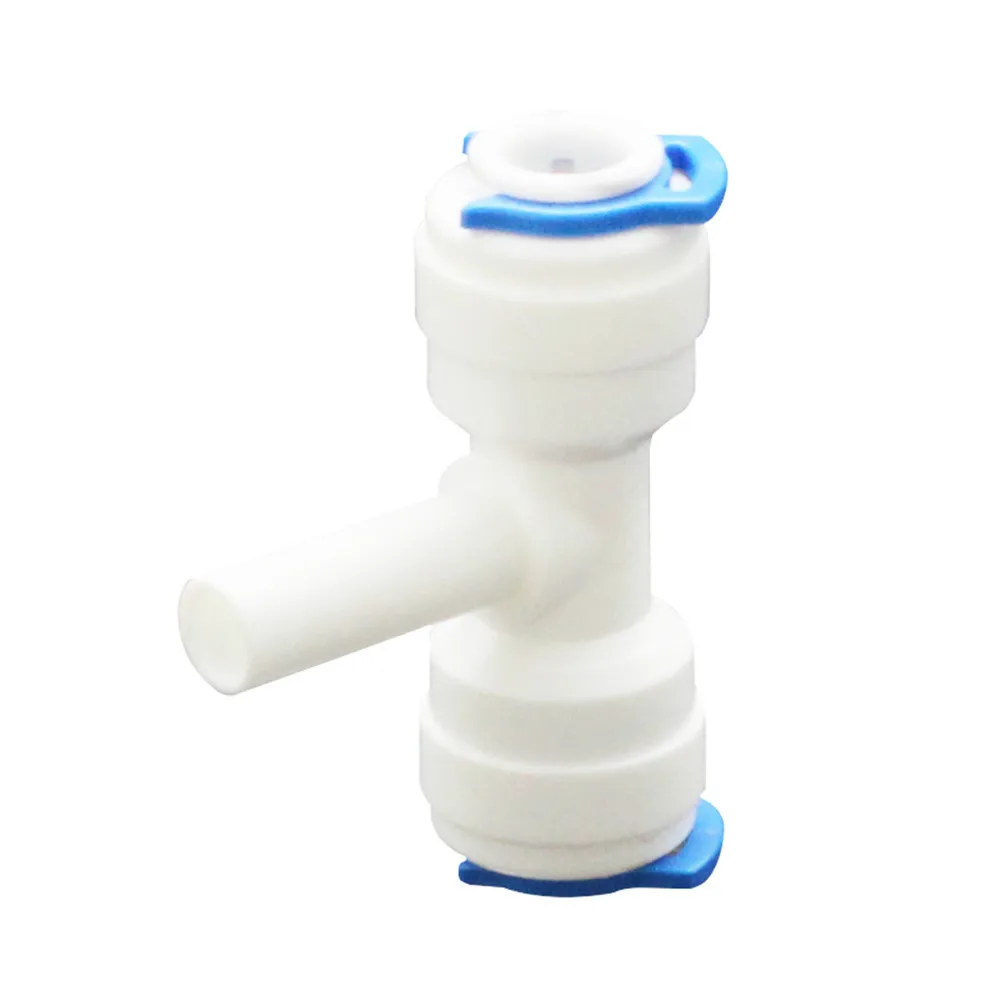 

Reverse Osmosis Aquarium System Coupling T Shape Tee 1/4" 3/8"OD Hose To 1/4" Pipe RO Water Plastic Pipe Fitting Quick Connector