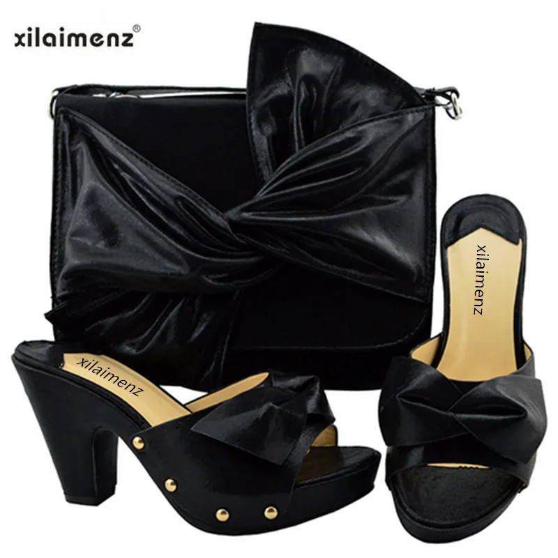 Новый магазин 40% скидка 2018 Новое поступление комплект женской обуви и сумки с