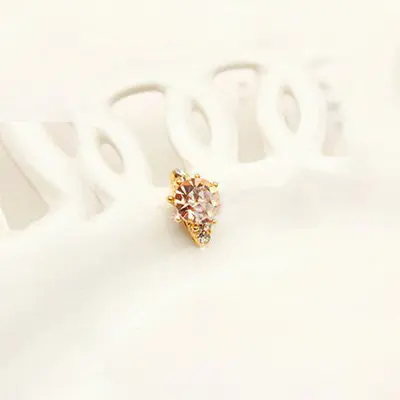 Бесплатная доставка 10 шт./лот новейшие модные золотые персиковые 3d кольца со