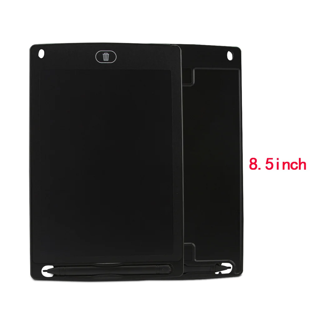 8.5inch black Игрушки для рисования 8,5/12 дюймов ЖК-планшет для письма стереть планшет для рисования электронный безбумажный ЖК-почерк коврик для рисования детская письменная доска малыш - Цвет: 8.5inch black