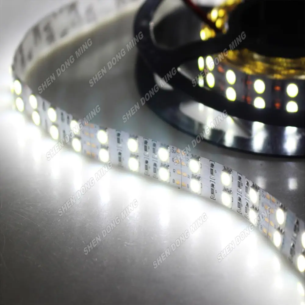 Супер яркий 5 м/лот 120 светодиодный s/м двойной ряд smd 5050 полосы RGB машина для