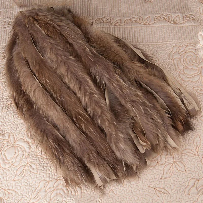Шарф из натурального меха енота женский воротник 100% шарфы для женщин Модный