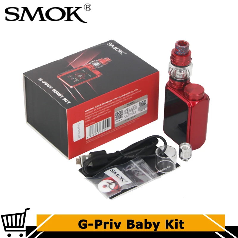 Оригинальный Smok G Priv Baby Luxe Edition Kit 85 Вт Box MOD Vape с 4 5 мл TFV12 Prince Tank электронная