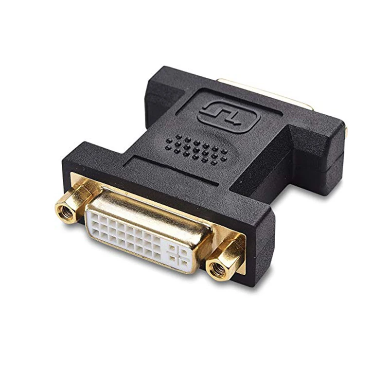 5 шт./лот DVI адаптер Женский конвертер позолоченный HDMI 24 + F-F разъем высокое