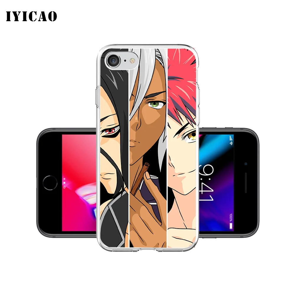 Мягкий силиконовый чехол IYICAO Shokugeki no Soma для iPhone X XR XS MAX 6 6s 7 8 Plus 5 SE из
