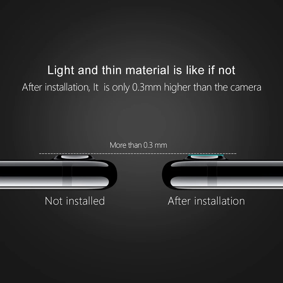 2 шт. Защитная пленка для объектива задней камеры из закаленного стекла OnePlus 5 5T 6T 7