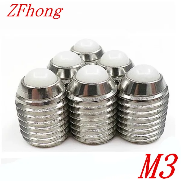 20 шт. M3 * 6/8 POM нейлоновые шестигранные винты|set screw|spring ball plungerball plunger |