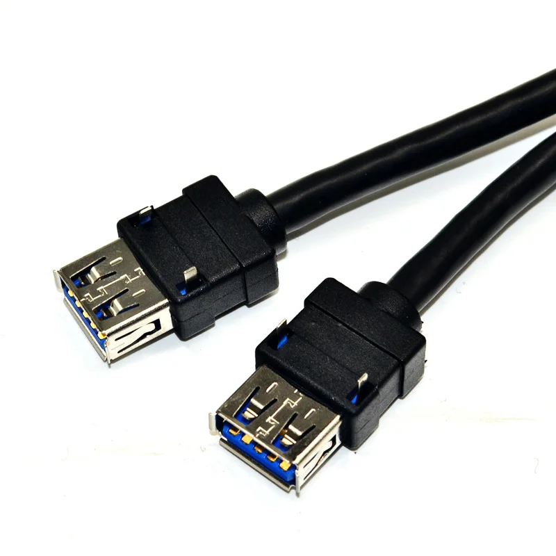 Высокоскоростной Кабель USB 3 0 с двумя портами 20 контактный концентратор адаптер