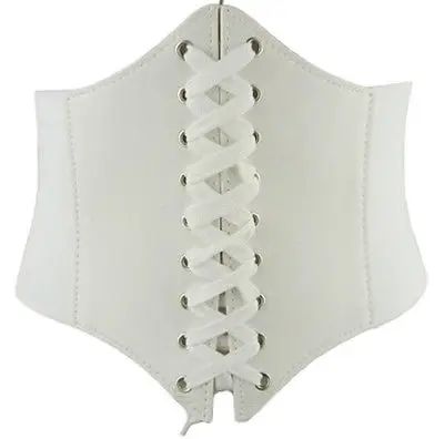 

Fashion Women Elastic Extra Wide TIGHT Corset Tie High Waist Slimming Belt