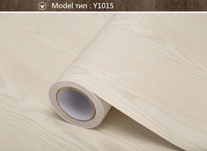 Практичная мебель DIY Декор ПВХ самоклеющиеся деревянные обои наклейка для дома Наклейка для ремонта стола шкафа водонепроницаемая пленка - Цвет: Y1015