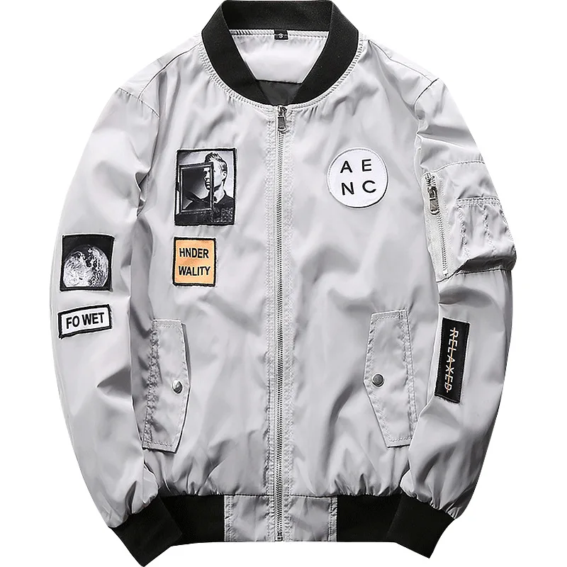 Мужская весенняя куртка-бомбер армейская зеленая летная куртка Ma1 военные куртки