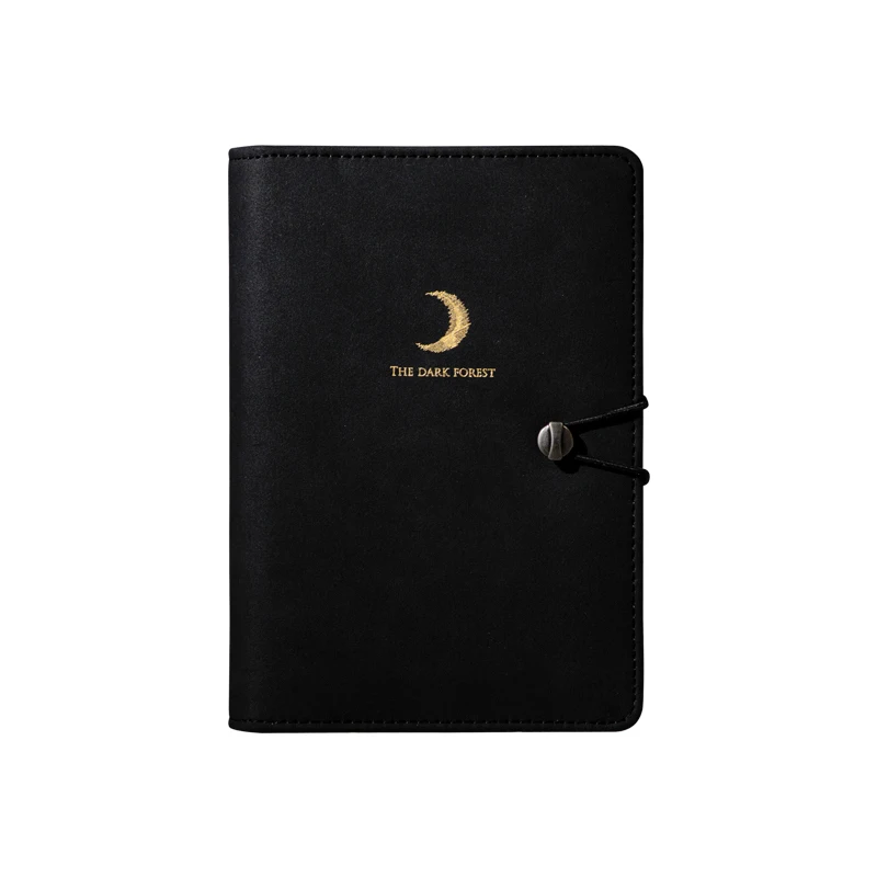moon CAGIE ежедневник планировщик A6 Filofax Органайзер черная обложка спиральные записные книжки и журналы винтажная папка ежемесячный планировщик - Цвет: moon