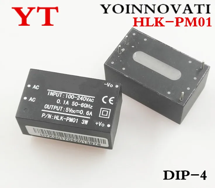 10 шт./лот AC DC изолированные модули питания 220 В 5 импульсный понижающий модуль HLK PM01