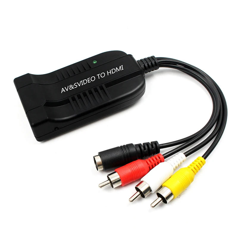 RCA S-Video к HDMI видео адаптер конвертер с USB кабель для HDTV DVD s видео к hdmi кабель rca/av к hdmi