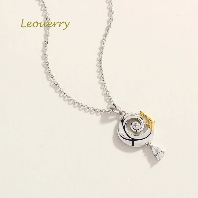 Leouerry серебро 925 пробы колье Lucky Koi оригинальная модная цепочка для женщин
