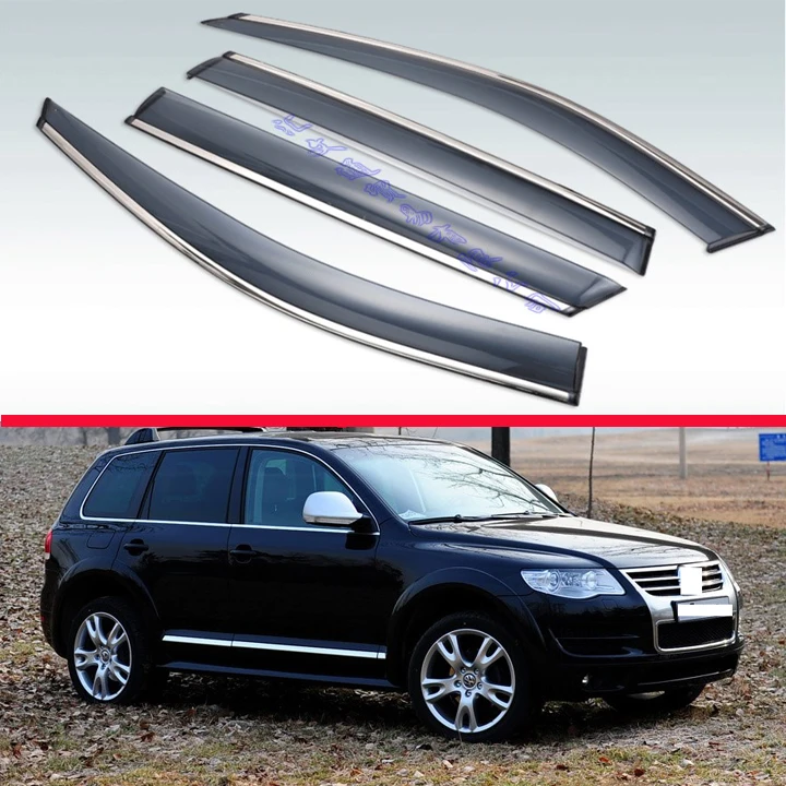 Ветрозащитный Козырек из АБС пластика для VW Touareg 2007 2010|Навесы и укрытия| |