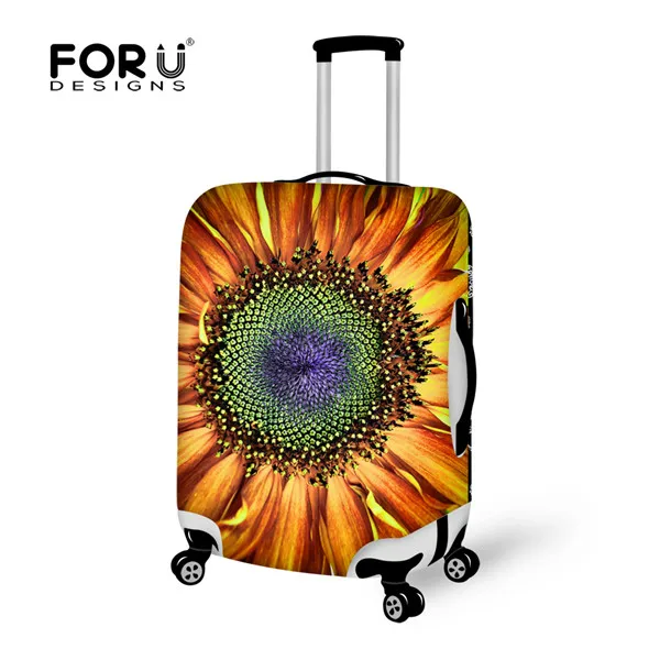 FORUDESIGNS защитный чехол для багажа 3D фруктовый цветок дорожная тележка защитные чехлы цветок чехол для чемодана 18-30 дюймов чехлы - Цвет: C0761S