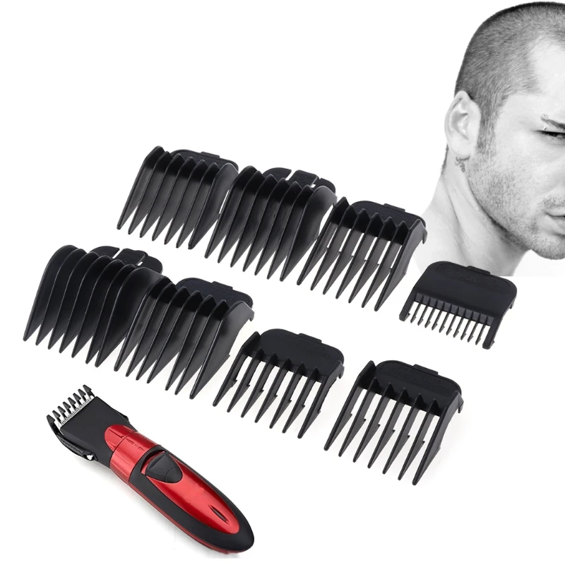 

8Pcs Universal Hair Clipper Limit Comb Guide Attachment Size Barber Replacement
