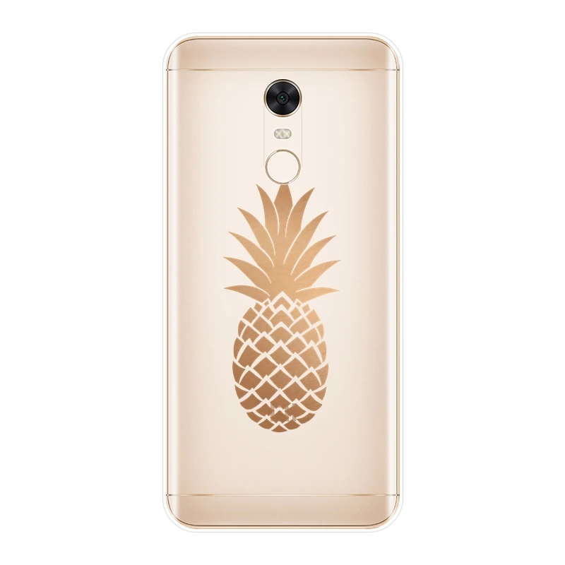 Мягкий силиконовый чехол с ананасом для Xiaomi Redmi S2 6A 5 Plus 4A Pocophone F1 Note 4 4X 5A 6 Pro Prime