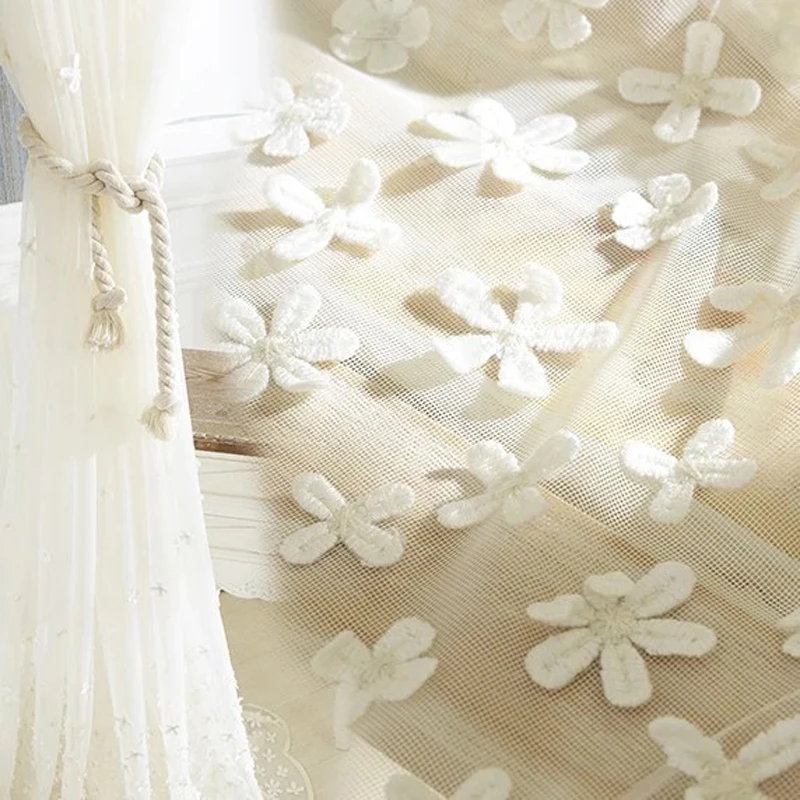 2018 корейские тюлевые занавески с вышивкой и тиснением шторы для спальни оконные