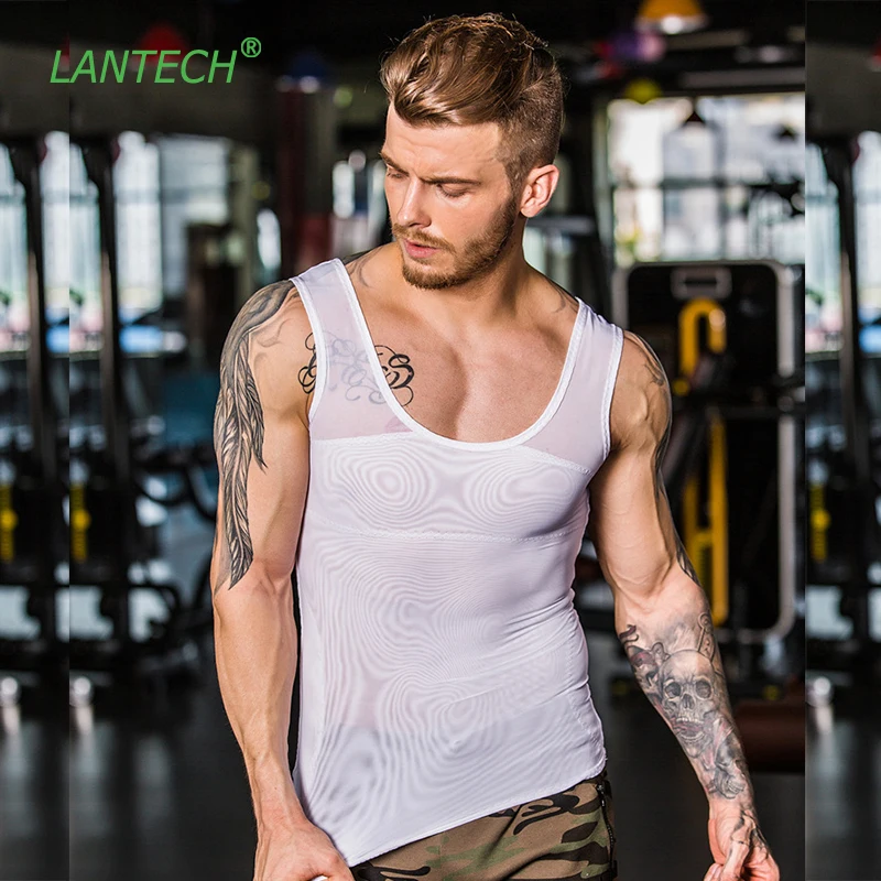 Мужской жилет LANTECH компрессионные колготки для тренировок бега фитнеса