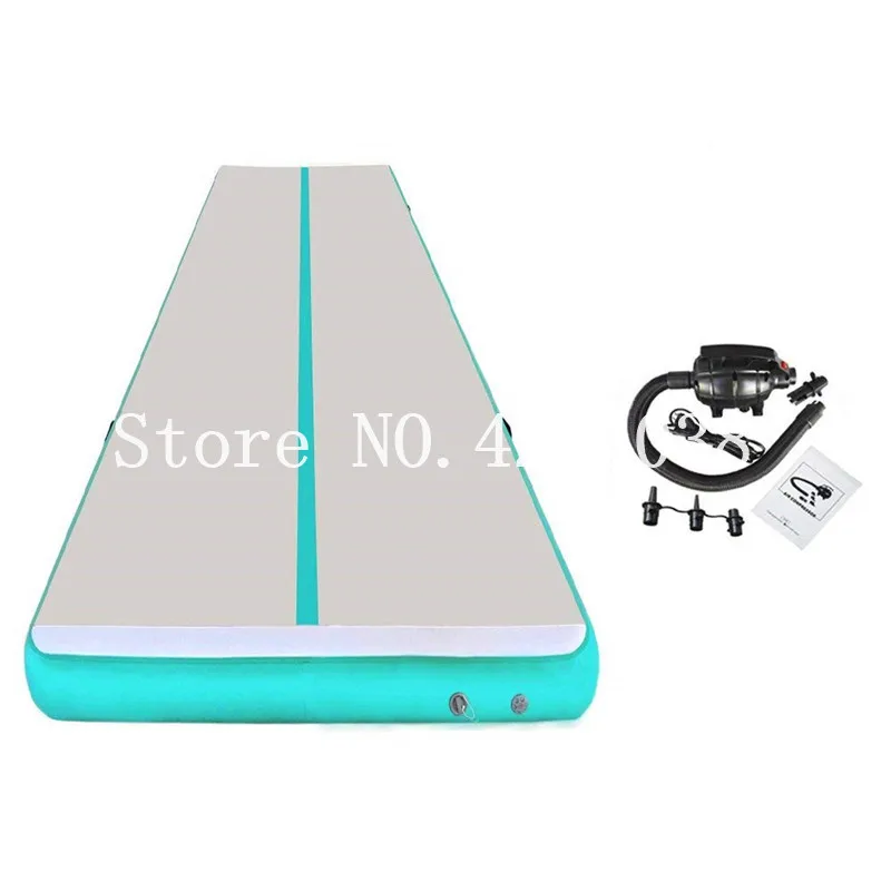 Цена Бесплатная доставка; Кроссовки на воздушной пол гимнастических матов галтовочная воздушный трек 6x1x0,2 м надувной гимнастический коврик воз...