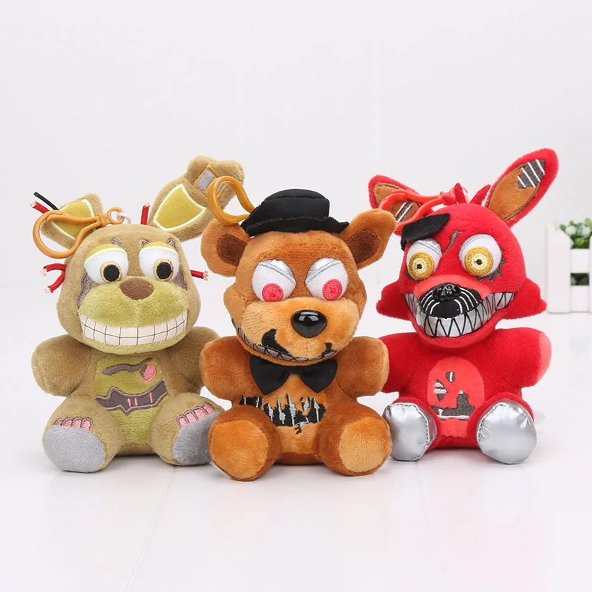 14 см FNAF Бонни и Чика кошмар Фредди мангл Фокси кулон брелок дети куклы