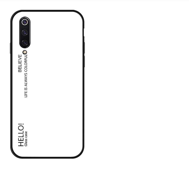 Глянцевый чехол из закаленного стекла для Xiao mi 9 mi x 2S Re mi Note 7 Note 5 Pro Note 6 mi 8 Lite POCOPHONE F1 Aurora градиентный чехол