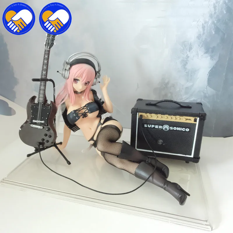 Купальник fuyu SONICO супер Соник 14 см ПВХ аниме фигурка модель с гитара бикини для