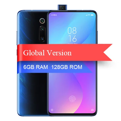 Blue 6GB 128GB Глобальная версия Xiaomi mi 9T Red mi K20 6GB 128GB Смартфон Snapdragon 730 Восьмиядерный 20 МП всплывающая фронтальная камера 6,3" AMOLED экран - Цвет: Blue 6GB 128GB