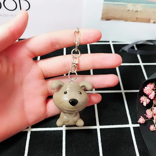 2019 Exotic Cute Silicone Bulldog Dog Key Cover Cap Keychain Women Girls Kids Ring Gift Porte Clef Chain | Украшения и аксессуары