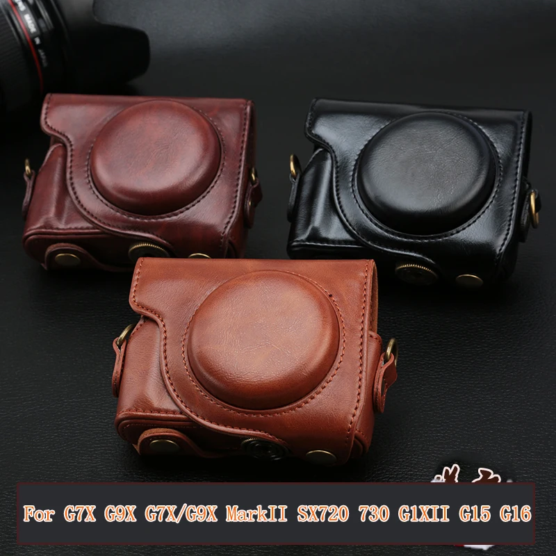 Чехол из искусственной кожи высокого качества для цифровой камеры Canon G7X Mark II G9X G1X