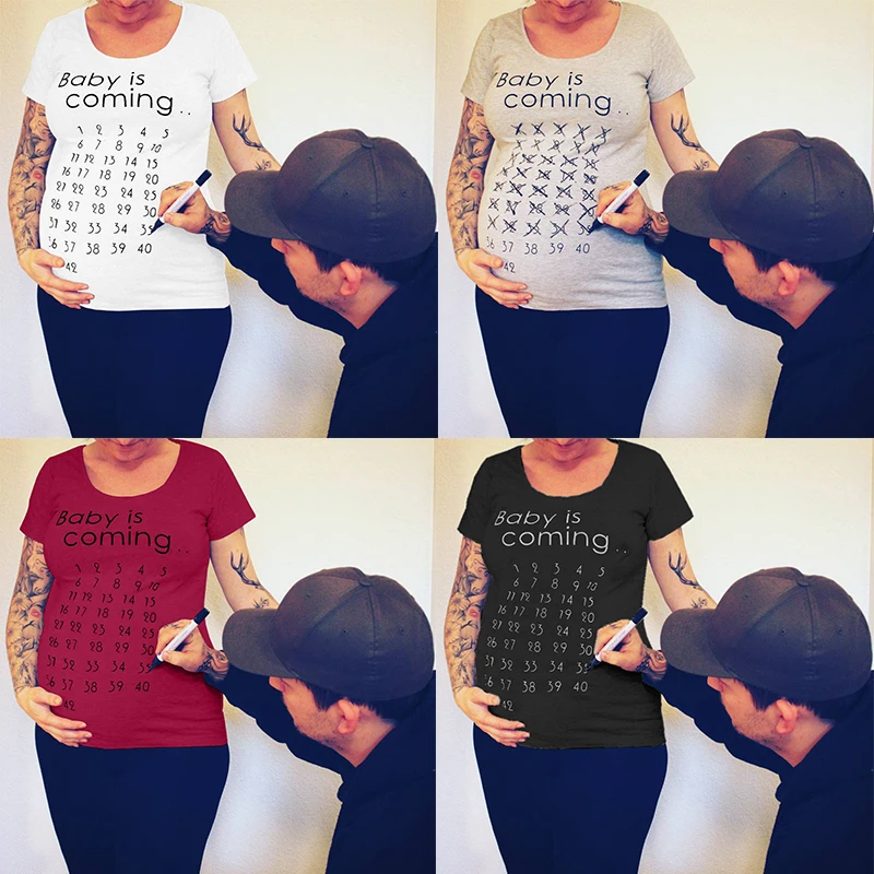 Футболка для беременных летняя повседневная одежда с коротким рукавом | Мать и