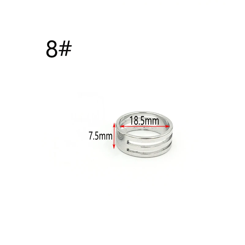 Новые стильные кольца из нержавеющей стали для ручного изготовления ювелирных