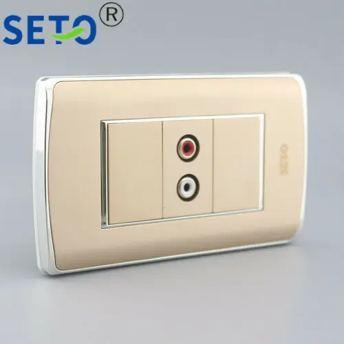 120 тип один порт RCA AV Аудио Видео разъем Keystone Лицевая панель | Обустройство дома