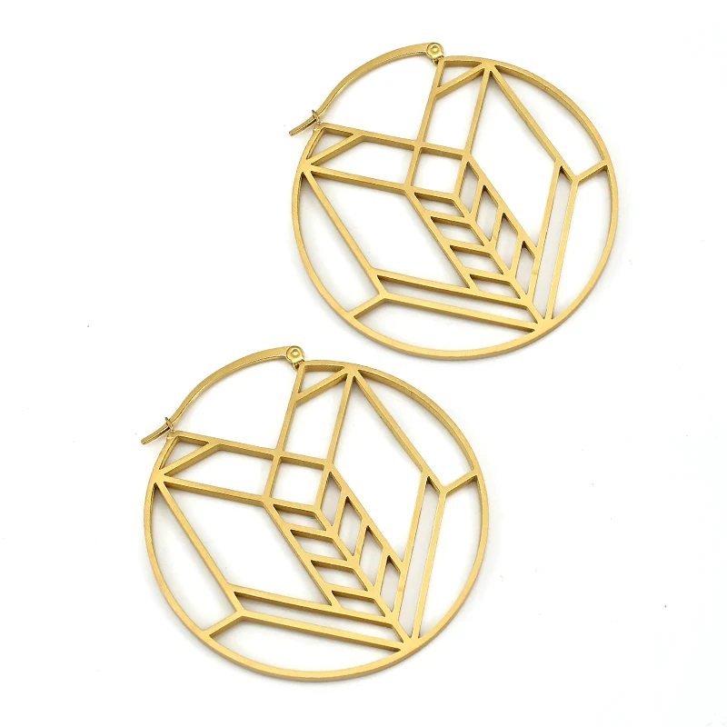 55 мм Диаметр серьги кольца для женщин массивные большие круглые преувеличенные