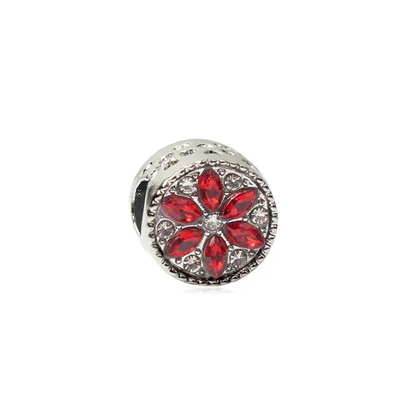 Btuamb роскошный кристалл сердце Бабочка дерево Шарм-бусины в виде цветка подходят