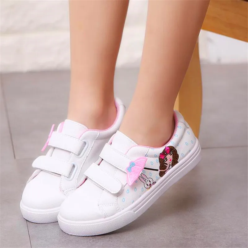 

Children Shoes Girls Boys Sport Shoes Antislip Soft Bottom Kids Baby Sneaker Casual Flat Sneakers white Shoes size 26-36