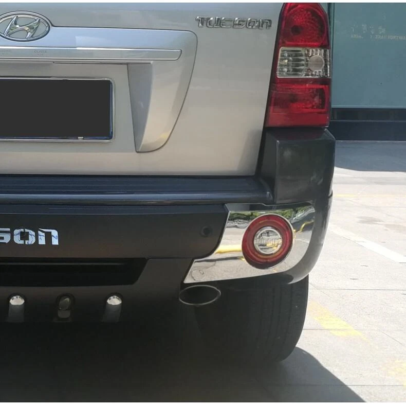 JIOYNG для hyundai Tucson 2005-2012 передний+ задний бампер диффузор бамперы для губ защитная накладка ABS хромированная отделка