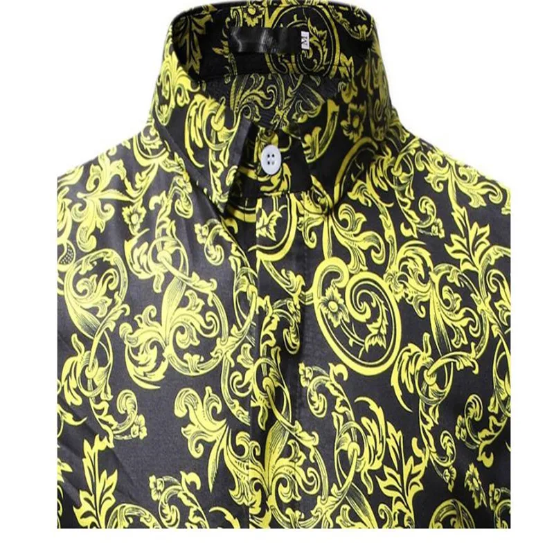 

2019 new high-end atmosphere brand men's casual fashion print shirt casual short sleeve fashion shirt