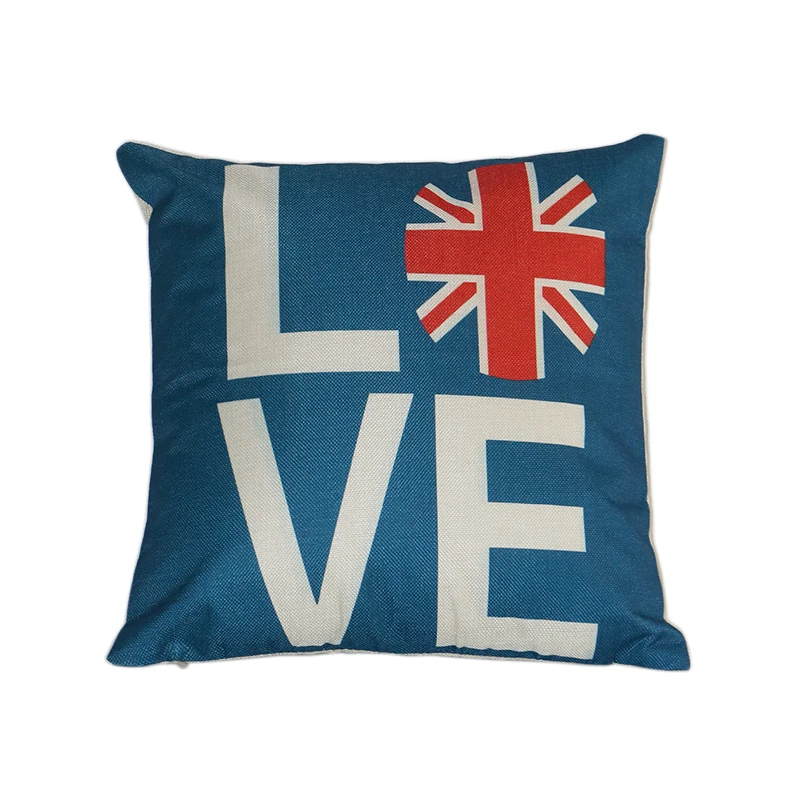 Лондонский льняной чехол для подушки Королевская гвардия Юнион Джек Флаг
