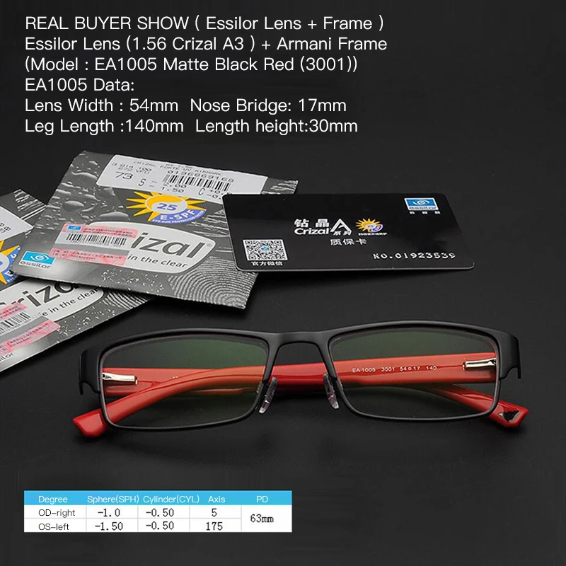 Прозрачные линзы Essilor Crizal для близорукости астигматизма 1 56 60 67 74 Линзы очков по
