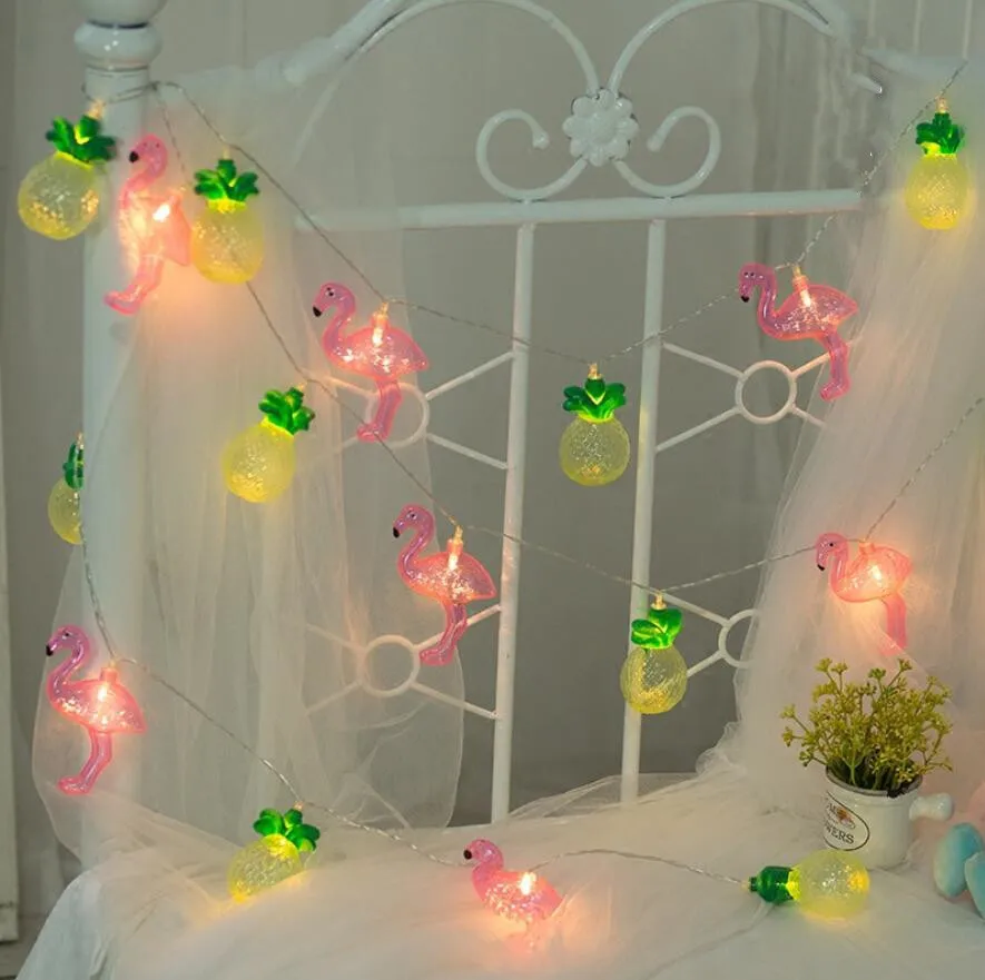 Светодиодный фонарик в виде фламинго для рождественских праздников набор ламп с